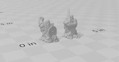 Frozen Dwarf and Human - Winds of Wintertide - Heroes Hoard | DnD | Tabletop Terrain | Scatter Scenery | Pathfinder | Wargaming-2