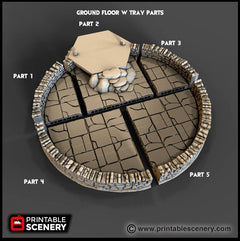 Winterdale Dice Tower - DnD, Pathfinder, 15mm, 28mm, 32mm, wargaming terrain, scatter scenery D&D medieval, accessories-3