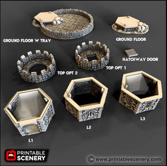 Winterdale Dice Tower - DnD, Pathfinder, 15mm, 28mm, 32mm, wargaming terrain, scatter scenery D&D medieval, accessories-2