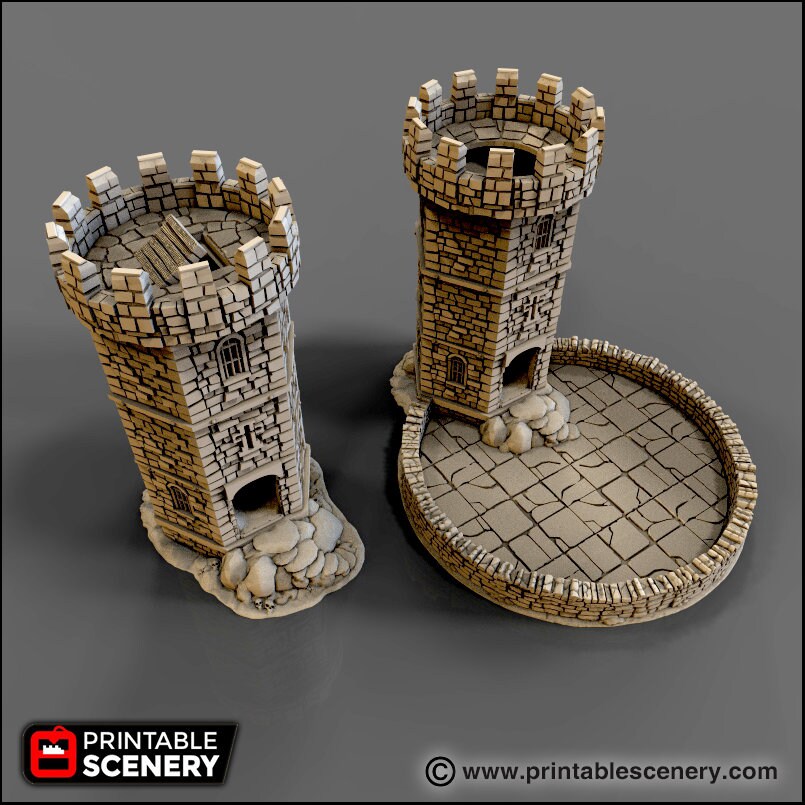 Winterdale Dice Tower - DnD, Pathfinder, 15mm, 28mm, 32mm, wargaming terrain, scatter scenery D&D medieval, accessories