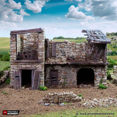 Ruined King Stables - King and Country, DnD, Pathfinder, 15mm, 28mm, 32mm, wargaming terrain, scatter scenery D&D medieval-3