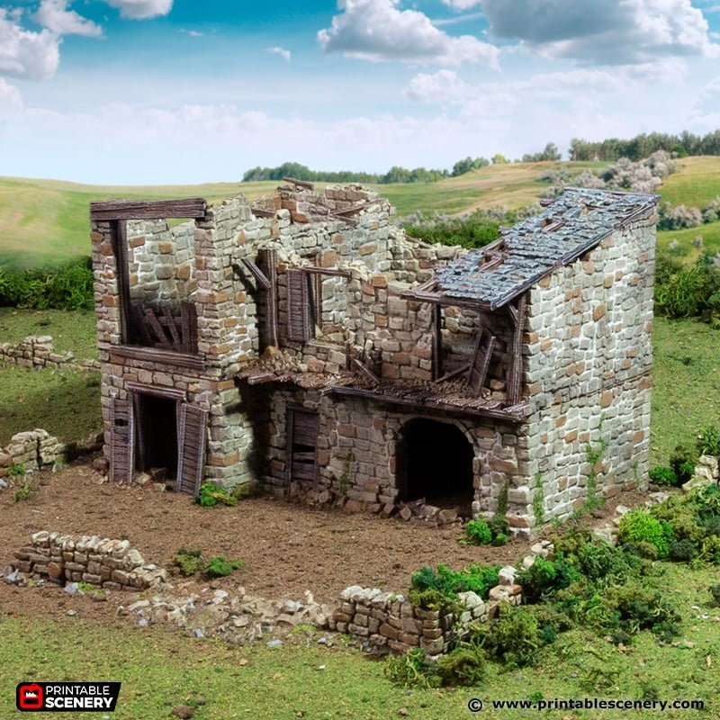 Ruined King Stables - King and Country, DnD, Pathfinder, 15mm, 28mm, 32mm, wargaming terrain, scatter scenery D&D medieval-2