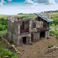 Ruined King Stables - King and Country, DnD, Pathfinder, 15mm, 28mm, 32mm, wargaming terrain, scatter scenery D&D medieval-1