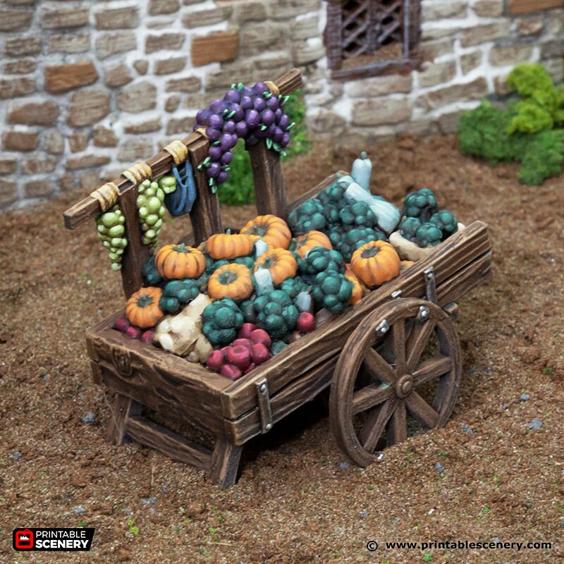 The Grocer - King and Country, DnD 5E, Pathfinder 2E 15mm, 28mm, 32mm, wargaming terrain, scatter scenery, D&D village town-5