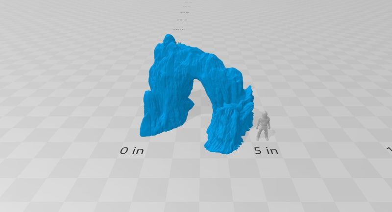 Ice Archway Terrain - Winds of Wintertide - Heroes Hoard, DnD, Tabletop Terrain, Scatter Scenery | 32mm | Pathfinder-1