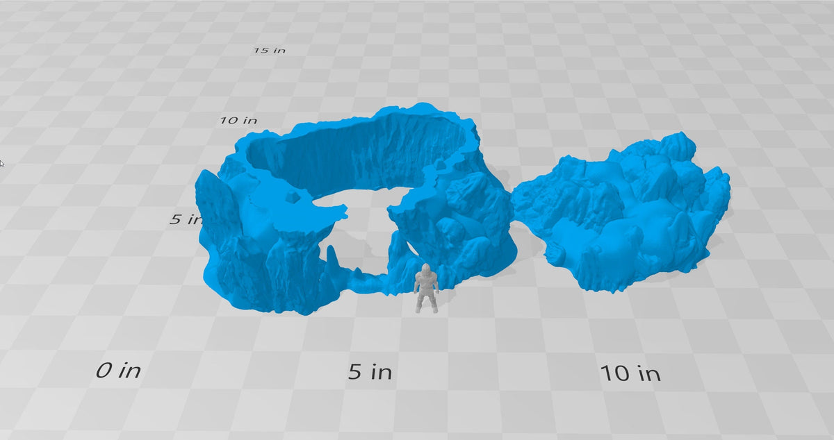 Ice Cave - Wilds of Wintertide - Heroes Hoard, DnD, Tabletop Terrain, Scatter Scenery | 32mm | Pathfinder-5