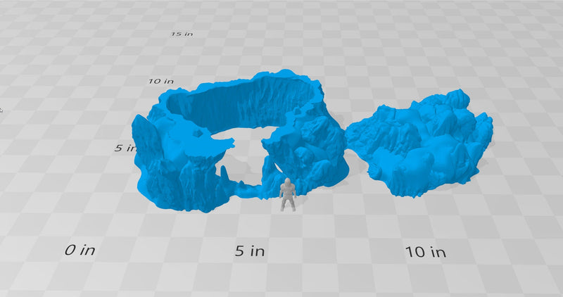 Ice Cave - Wilds of Wintertide - Heroes Hoard, DnD, Tabletop Terrain, Scatter Scenery | 32mm | Pathfinder-5