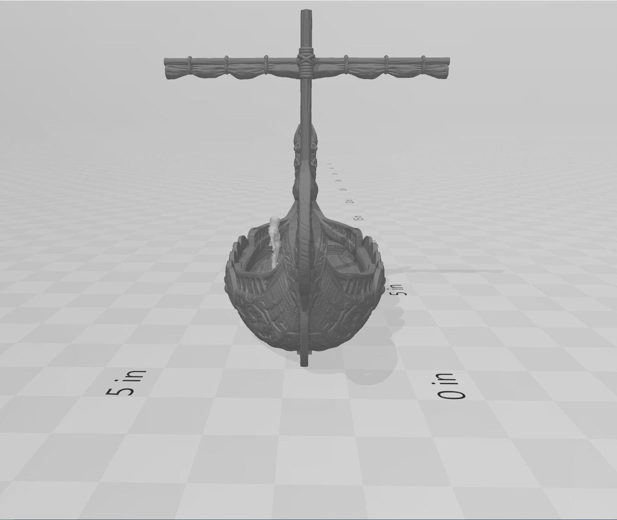 The Longship - Wilds of Wintertide - Heroes Hoard, DnD, Tabletop Terrain, Scatter Scenery, boat, ship, 32mm 28mm | Pathfinder 2E-3