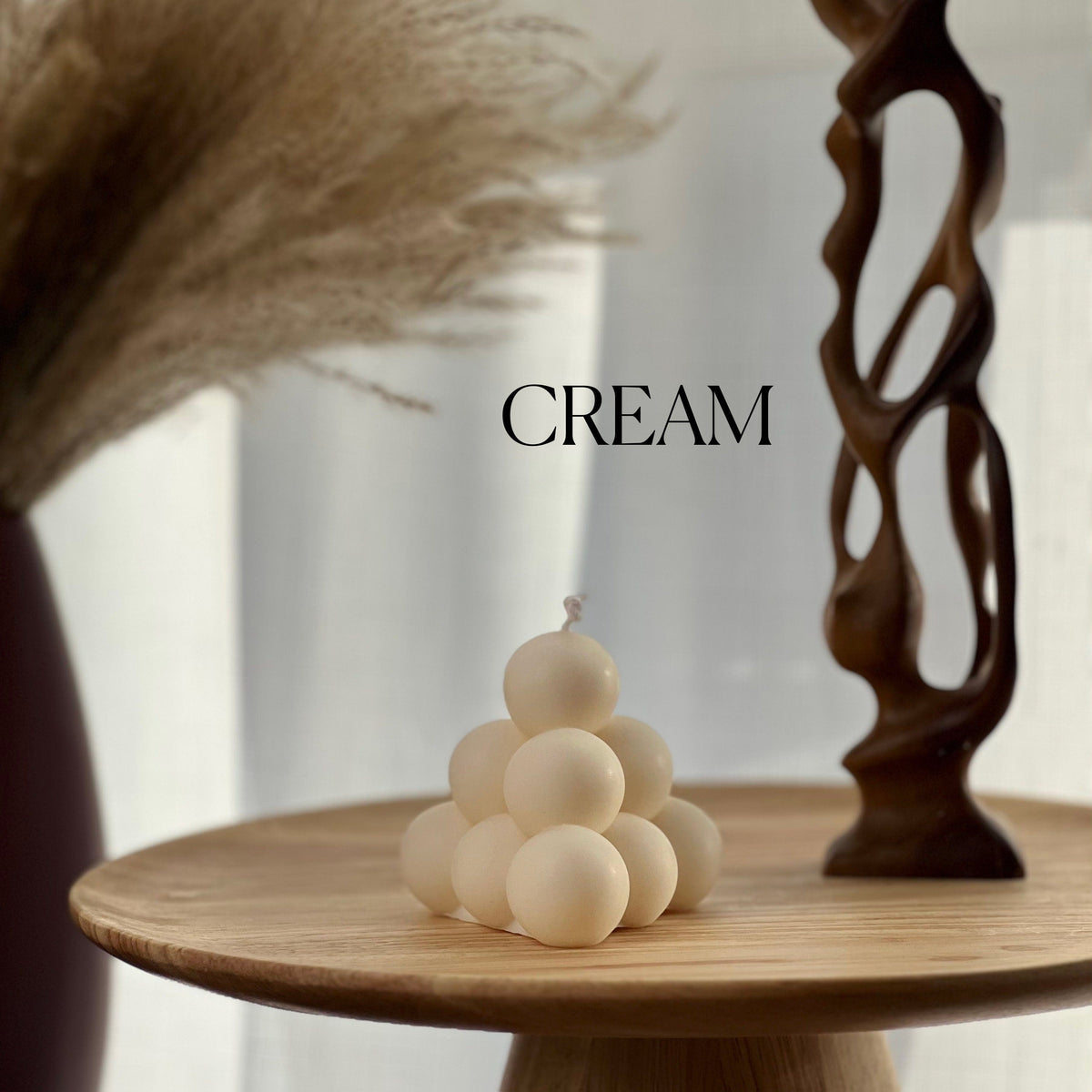 Bubble Pyramid Soy Candle | Home Decor-4