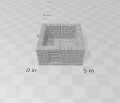 dnd dungeon tiles - 4"x4" Small Room - Dungeon Theme | Tabletop Terrain | Dungeons And Dragons 5e, D&D, Pathfinder 2e, Wargaming, Fat Dragon-7