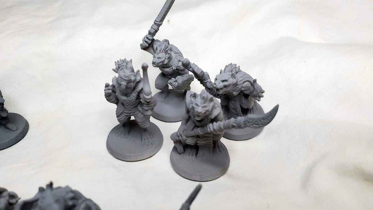 dnd essential Monster Mini Pack 2 - 22 Miniatures! - EC3D, Pathfinder 2E, Kobold, Orc, Gnoll, Bandit, Goblin | 32mm | TTRPG | Wargaming-8