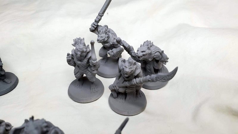 dnd essential Monster Mini Pack 2 - 22 Miniatures! - EC3D, Pathfinder 2E, Kobold, Orc, Gnoll, Bandit, Goblin | 32mm | TTRPG | Wargaming-8