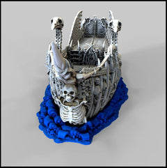 The Undead Fluyt - The Lost Ships, DnD 5E, Pathfinder 2E 15mm 28mm 32mm, wargaming terrain, scatter scenery D&D age of sail pirate-6