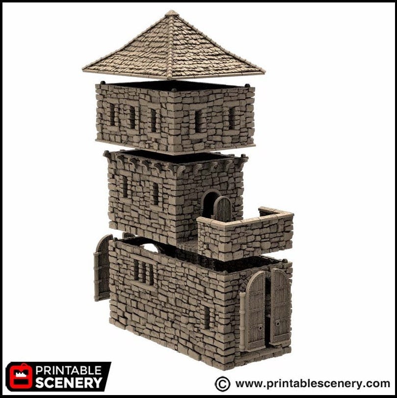 King's Gate - King and Country, DnD, Pathfinder, 15mm, 28mm, 32mm, wargaming terrain, scatter scenery D&D medieval castle-6