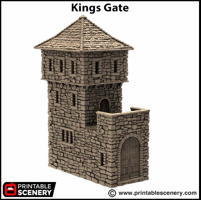 King's Gate - King and Country, DnD, Pathfinder, 15mm, 28mm, 32mm, wargaming terrain, scatter scenery D&D medieval castle-7