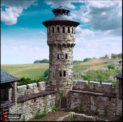 King's Round Tower - King and Country, DnD, Pathfinder, 15mm, 28mm, 32mm, wargaming terrain, scatter scenery D&D medieval castle-3