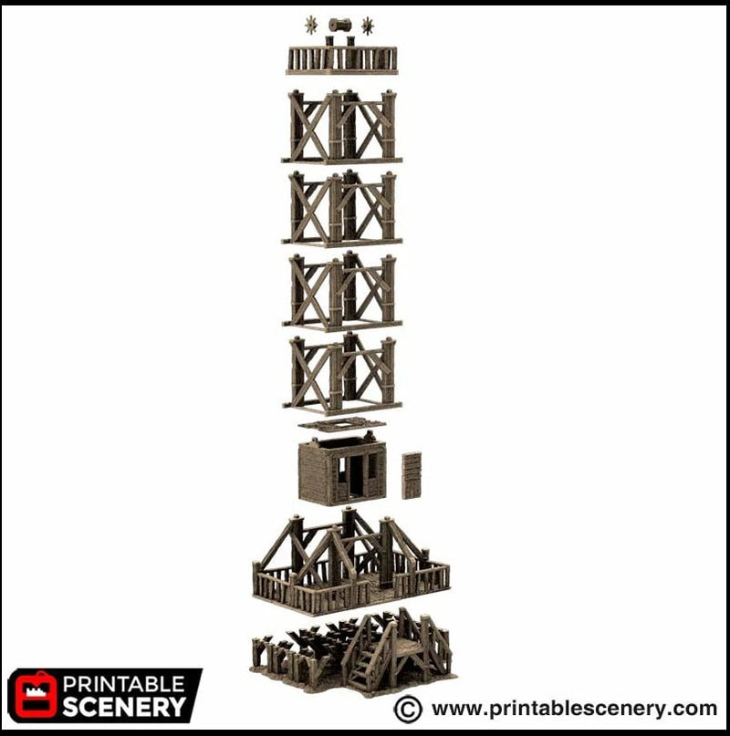 Quarry Elevator - King and Country, DnD, Pathfinder, 15mm, 28mm, 32mm, wargaming terrain, scatter scenery D&D medieval castle-2
