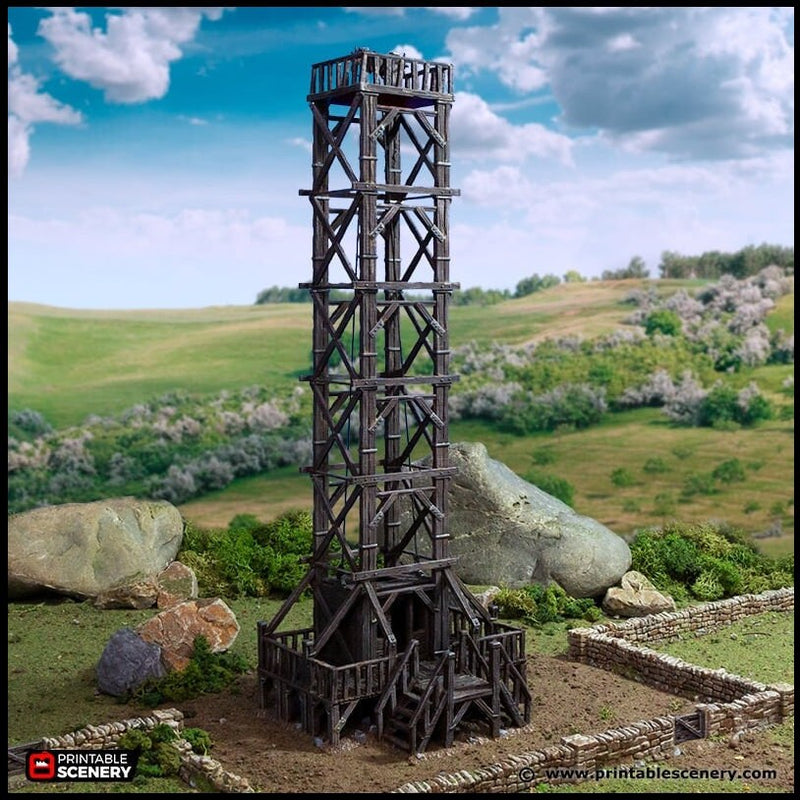 Quarry Elevator - King and Country, DnD, Pathfinder, 15mm, 28mm, 32mm, wargaming terrain, scatter scenery D&D medieval castle-1