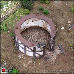 Ruined Small Round House - King and Country, DnD, Pathfinder, 15mm, 28mm, 32mm, wargaming terrain, scatter scenery D&D medieval-5