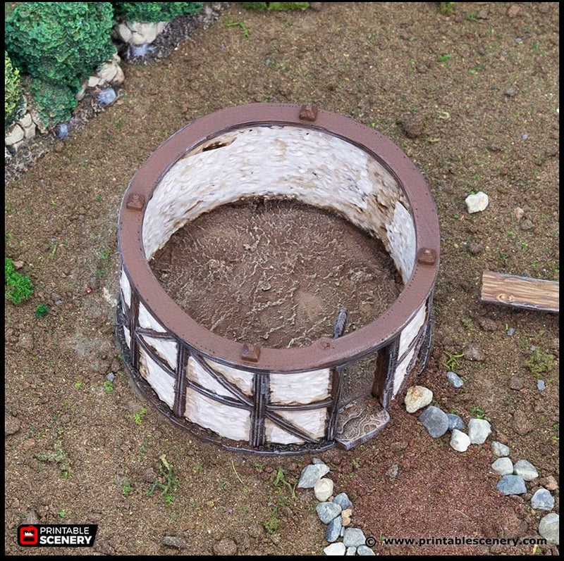 Small Round House - King and Country, DnD, Pathfinder, 15mm, 28mm, 32mm, wargaming terrain, scatter scenery D&D medieval-4