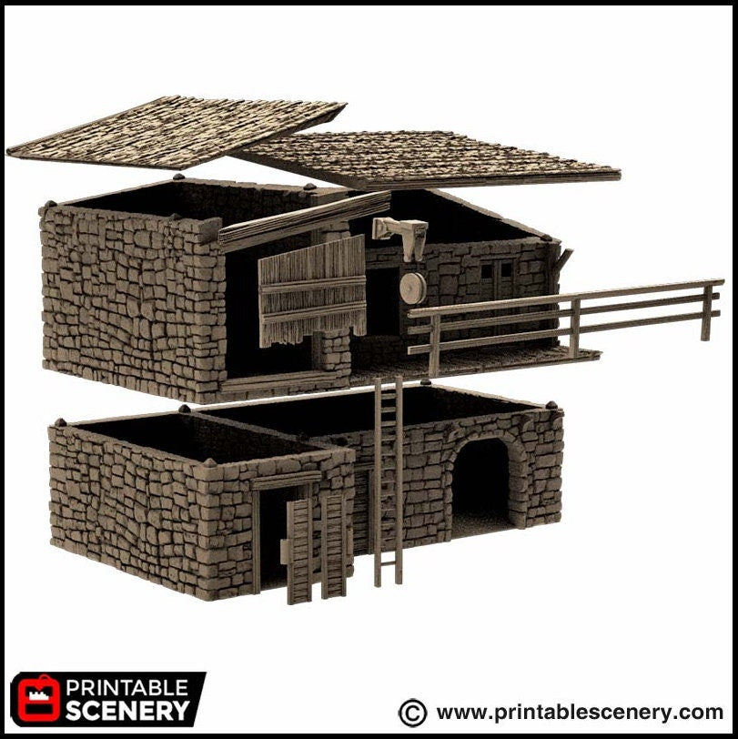 King Stables - King and Country, DnD, Pathfinder, 15mm, 28mm, 32mm, wargaming terrain, scatter scenery D&D medieval-6