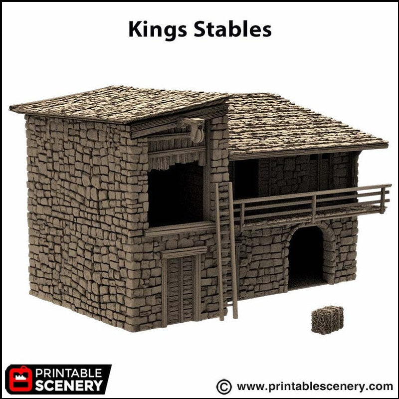 King Stables - King and Country, DnD, Pathfinder, 15mm, 28mm, 32mm, wargaming terrain, scatter scenery D&D medieval-8