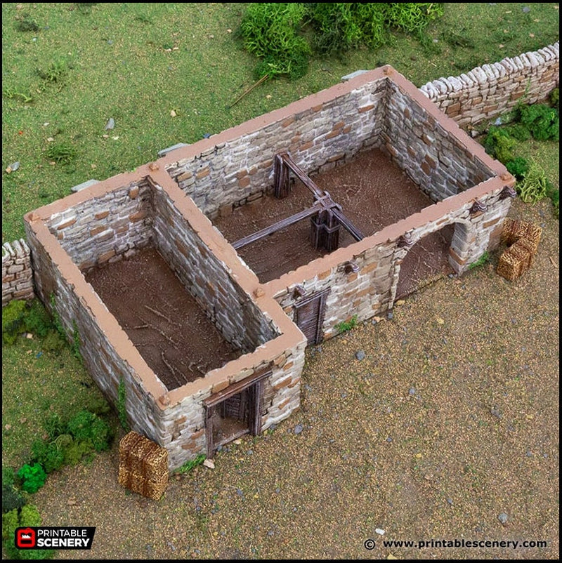 King Stables - King and Country, DnD, Pathfinder, 15mm, 28mm, 32mm, wargaming terrain, scatter scenery D&D medieval-5