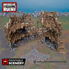 Mayor's Townhouse - Shadowfey Ruins, DnD, Pathfinder 15mm, 28mm, 32mm, wargaming scenery, bolt action, tabletop terrain, building-3