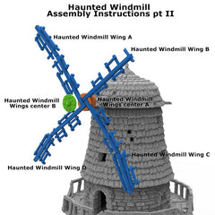 Haunted Windmill - Shadowfey Ruins, DnD, Pathfinder 15mm, 28mm, 32mm, wargaming scenery, bolt action, tabletop terrain, building-7