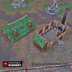 Perfectly Normal House - Shadowfey Ruins, DnD, Pathfinder 15mm, 28mm, 32mm, wargaming terrain scatter, building, medieval-4