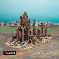 Hallowed Mausoleums - Shadowfey Ruins, DnD, Pathfinder, modular, 15mm, 28mm, 32mm, wargaming scenery, graveyard, cemetery, D&D-7