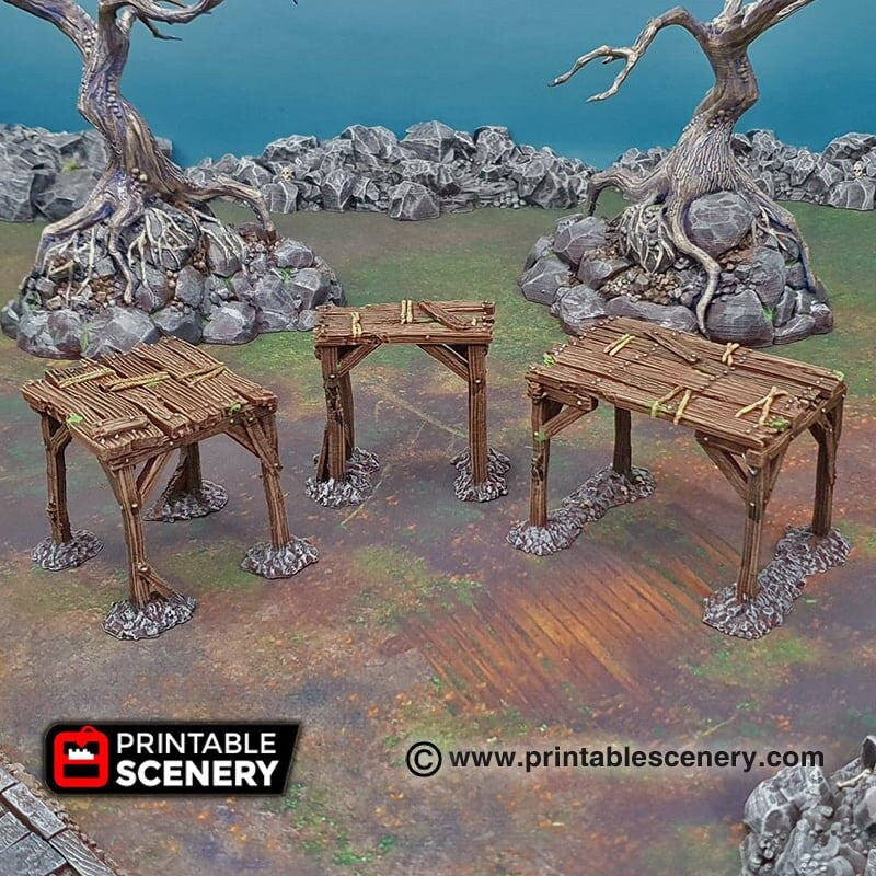 Scaffolding and Support Columns - Shadowfey Ruins, DnD, Pathfinder, 15mm, 28mm, 32mm, wargaming terrain, scatter, D&D, scenery-4