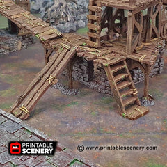 Gangways, Stairs and Ladders - Shadowfey Ruins, DnD, Pathfinder, 15mm, 28mm, 32mm, wargaming terrain, scatter, D&D, scenery-3