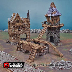 Gangways, Stairs and Ladders - Shadowfey Ruins, DnD, Pathfinder, 15mm, 28mm, 32mm, wargaming terrain, scatter, D&D, scenery-5