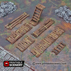 Gangways, Stairs and Ladders - Shadowfey Ruins, DnD, Pathfinder, 15mm, 28mm, 32mm, wargaming terrain, scatter, D&D, scenery-1