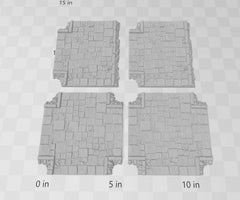 Flagstone Streets - Roads of Ruin Shadowfey, DnD, Pathfinder, 15mm, 28mm, 32mm, wargaming terrain, scatter, D&D, scenery, modular-4