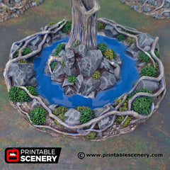 Feywood Shrine - Shadowfey Wilds, DnD 5E, Pathfinder 2E 15mm, 28mm, 32mm, wargaming terrain, scatter scenery, D&D bolt action,-3