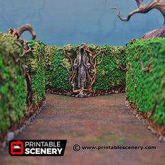 Hedge Maze - Shadowfey Wilds, DnD 5E, Pathfinder 2E 15mm, 28mm, 32mm, wargaming terrain, scatter scenery, D&D bolt action-3