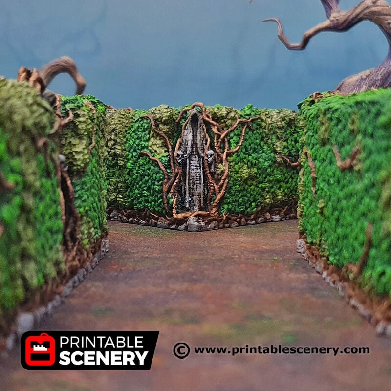 Hedge Maze - Shadowfey Wilds, DnD 5E, Pathfinder 2E 15mm, 28mm, 32mm, wargaming terrain, scatter scenery, D&D bolt action-3