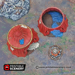 Traveller's Camp - Shadowfey Wilds, DnD 5E, Pathfinder 2E 15mm, 28mm, 32mm, wargaming terrain, scatter scenery, D&D bolt action-2