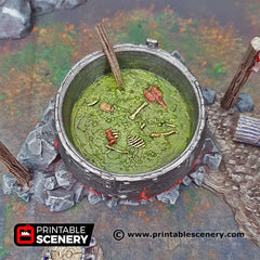 Hag's Cauldron - Shadowfey Wilds, DnD 5E, Pathfinder 2E 15mm, 28mm, 32mm, wargaming terrain, scatter scenery, D&D bolt action-3