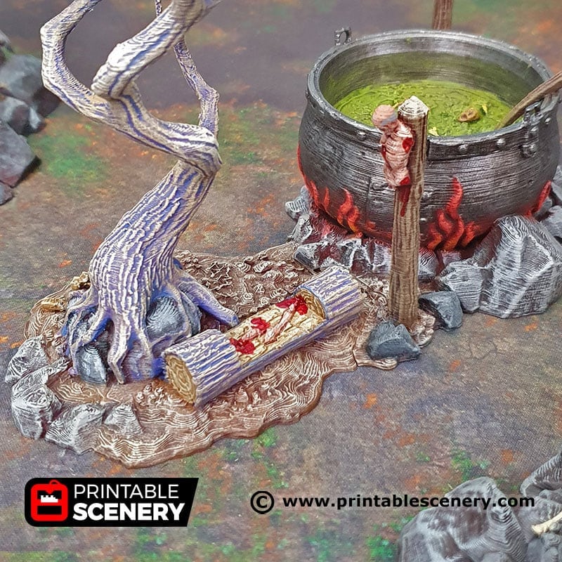 Hag's Cauldron - Shadowfey Wilds, DnD 5E, Pathfinder 2E 15mm, 28mm, 32mm, wargaming terrain, scatter scenery, D&D bolt action-2