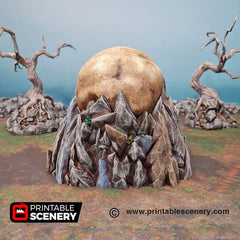 Titan Skull Cave - Shadowfey Wilds, DnD 5E, Pathfinder 2E 15mm, 28mm, 32mm, wargaming terrain, scatter scenery, D&D bolt action-3