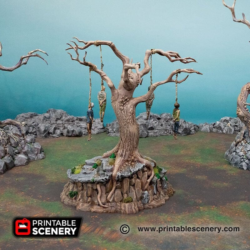 Hangman's Tree - Shadowfey Wilds, DnD 5E, Pathfinder 2E 15mm, 28mm, 32mm, wargaming terrain, scatter scenery, D&D bolt action-3