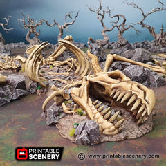 Dragon's Graveyard - Shadowfey Wilds, DnD 5E, Pathfinder 2E 15mm, 28mm, 32mm, wargaming terrain, scatter scenery, D&D bolt action-6