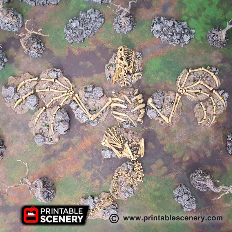 Dragon's Graveyard - Shadowfey Wilds, DnD 5E, Pathfinder 2E 15mm, 28mm, 32mm, wargaming terrain, scatter scenery, D&D bolt action-2