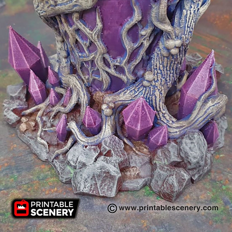 Corrupted Feyheart - Shadowfey Wilds, DnD 5E, Pathfinder 2E 15mm, 28mm, 32mm, wargaming terrain, scatter scenery, D&D-3