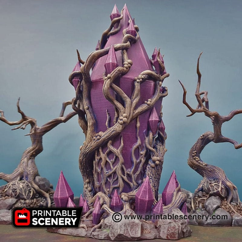 Corrupted Feyheart - Shadowfey Wilds, DnD 5E, Pathfinder 2E 15mm, 28mm, 32mm, wargaming terrain, scatter scenery, D&D-2
