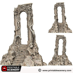 The Shadow Gate - Shadowfey Wilds, DnD 5E, Pathfinder 2E 15mm, 28mm, 32mm, wargaming terrain, scatter scenery, D&D-7