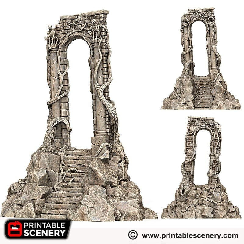 The Shadow Gate - Shadowfey Wilds, DnD 5E, Pathfinder 2E 15mm, 28mm, 32mm, wargaming terrain, scatter scenery, D&D-7